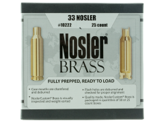 Nosler Brass, Nos 10222 Custom Brass 33 Nosler    25