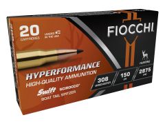 Fiocchi Hyperformance, 308 Winchester, Swift Scirocco, boat tail, hunting ammo, ammo buy, Ammunition Depot