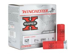 XU128-BOX Winchester Super-X Upland Game 12 Gauge 2.75" 1 OZ 8 Shot