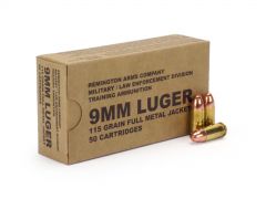 Remington Military / Law Enforcement 9mm 115 Grain FMJ
