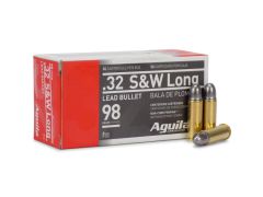 aguila ammo, 32 sw long, 32 s&w, 32 sw ammo, ammo for sale, lead solid point, revolver ammo, Ammunition Depot