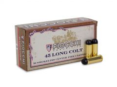 FIO45LCCA Fiocchi 45 Long Colt 250 Grain Lead RNFP