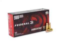 Federal American Eagle 9mm 147 Gr Subsonic FMJ FP