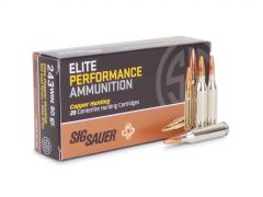 E243H1-20 Sig Sauer Elite Hunting 243 Winchester 80 Grain Solid Copper HP