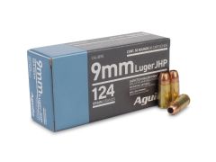 Aguila, 9mm luger ammo, 9mm, 9mm for sale, ammo for sale, hollow point, jhp for sale, self defense ammo, Ammunition Depot