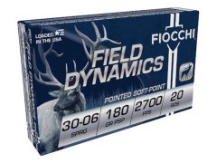 Fiocchi Field Dynamics, 30-06 Springfield, PSP, 3006 ammo, soft point, hunting ammo, Ammunition Depot