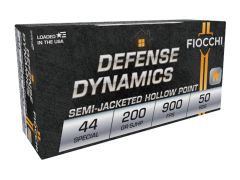 Fiocchi Defense Dynamics, 44 Special, SJHP, jhp, hollow point, fiocchi, ammo for sale, Ammunition Depot