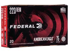 Federal American Eagle 20 Rounds 223 Remington 75 Grain TMJ Ammo