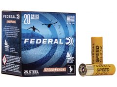 Federal Speed-Shok 20 Gauge 2.75" 3/4 oz Steel 6 Shot WF2086 Ammo Buy