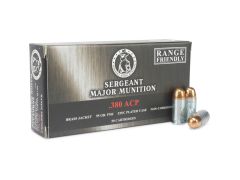 Sergeant Major Munitions, 380 ACP, FMJ, 380 auto, ammo for sale, fmj for sale, 380 fmj, 380, Ammunition Depot