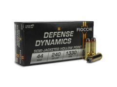 fiocchi, defense ammo, 44 mag, 44 magnum, 44 auto mag, sjhp, jhp, hollow point, ammo buy, Ammunition Depot