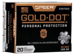 Speer Gold Dot Personal Protection 40 S&W 165 Grain GDHP 23970GD Ammo Buy