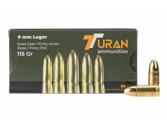 Turan Ammunition, 9mm, fmj, full metal jacket, 9mm ammo, 9mm fmj, ammo for sale, ammo buy, Ammunition Depot