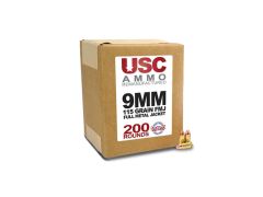 USCR9115FMJ US Cartridge Remanufactured 9mm 115 Grain FMJ