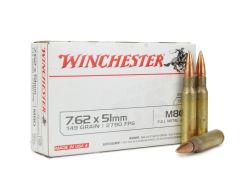 WM80 Winchester USA 7.62x51 NATO 149 Grain M80 FMJ