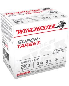 TRGT208 Winchester Super Target  20 Ga 2.75" 7/8 oz 8 Shot 
