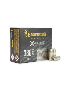 Browning X-Point Defense 380 ACP for Sale, Buy 95 Grain JHP Ammo, 380 ACP Hollow Point Ammo, Best Price Browning 380 ACP Ammunition, Browning JHP Ammo Online, 95 Grain 380 ACP Defense Ammo Reviews, Ammunition Depot