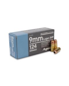 Aguila, 9mm luger ammo, 9mm, 9mm for sale, ammo for sale, hollow point, jhp for sale, self defense ammo, Ammunition Depot