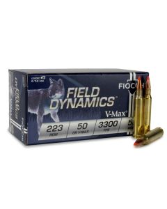 Fiocchi, Field Dynamics, 223 Remington, V-Max, ammo buy, 223, 5.56, 556, vmax, hunting ammo, Ammunition Depot