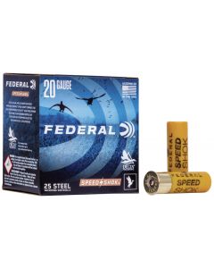 Federal Speed-Shok 20 Gauge 2.75" 3/4 oz Steel 6 Shot WF2086 Ammo Buy