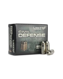 Liberty Civil Defense .40 S&W 60 Grain Lead Free Hollow Point Ammunition(Case)