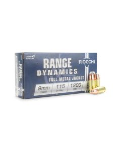 fiocchi, range dynamics, 9mm, 9mm ammo, fmj, 9mm fmj, 9mm for sale, ammo for sale, Ammunition Depot
