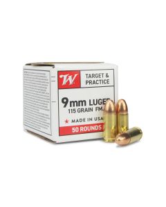 Winchester Target & Practice, 9mm, FMJ, 9mm ammo, fmj ammo, 9mm for sale, 9mm fmj, Ammunition Depot