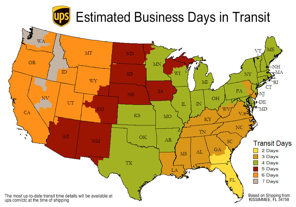 UPS Transit Map